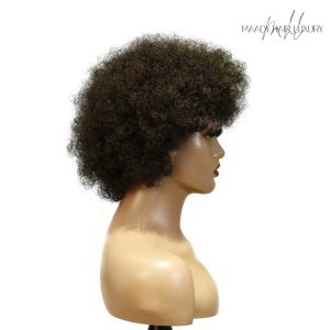 center wig machine made color wig remy hair