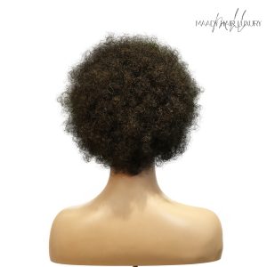 center wig machine made black wig remy hair 2301