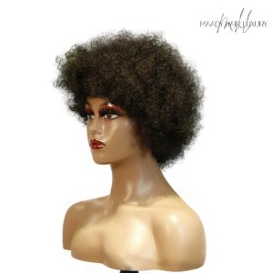 center wig machine made black wig remy hair 2301