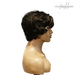 Home center wig machine made black wig remy hair tc16