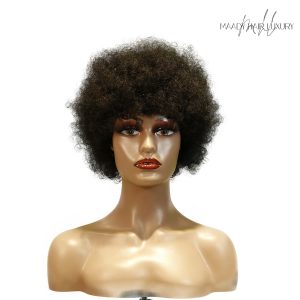 center wig machine made color wig remy hair