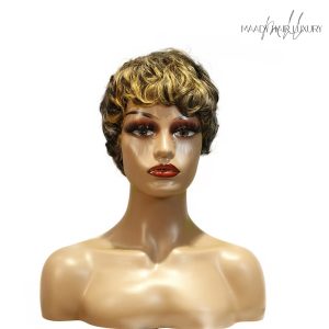 center wig machine made wig remy hair h030