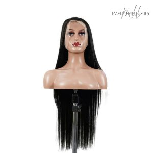 center wig 13x4 straight lace front wig natural black remy hair