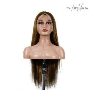 center wig 13x4 straight lace front wig m4&27 highlight remy hair 26 inch