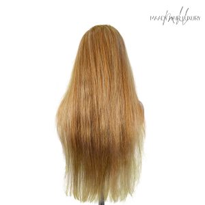 center wig 13x4 straight lace front wig 8&27 honey blonde highlight 26 inch remy hair