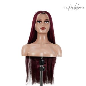 center wig 13x4 straight lace front wig 99j color 26 inch remy hair