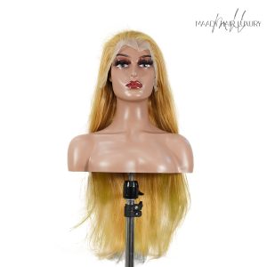 center wig 13x4 straight lace front wig 27 honey blonde remy hair
