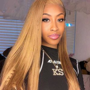 center wig 13x4 straight lace front wig 27 honey blonde remy hair